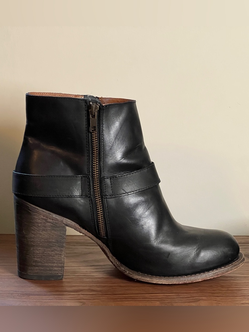 Freebird Bolo Leather Buckle Heeled Boots - US 12 - Picture 9 of 12